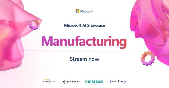 Webinar Replay – Microsoft AI Showcase Manufacturing